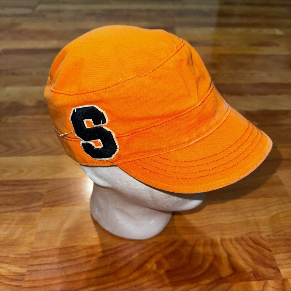 Women’s Syracuse Orange Embroidered Cadet Style Hat Adjustable 100% Cotton Cap